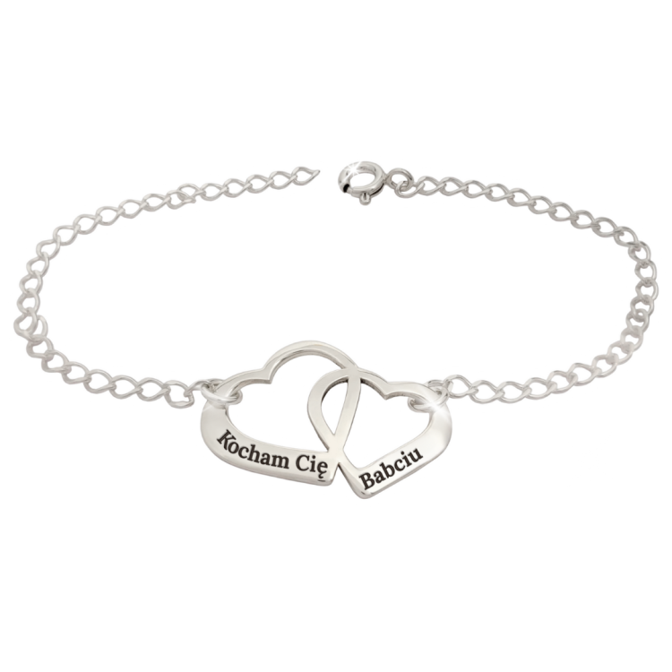 srebrna 925 bransoletka dla babci z grawerem.png