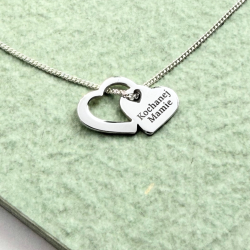 naszyjnik łańcuszek 925 celebrytka Serca Grawer DLA Żony MAMY Babci.png