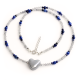 Naszyjnik z ceramicznym sercem, labradorytem i lapis lazuli – srebro 925.png