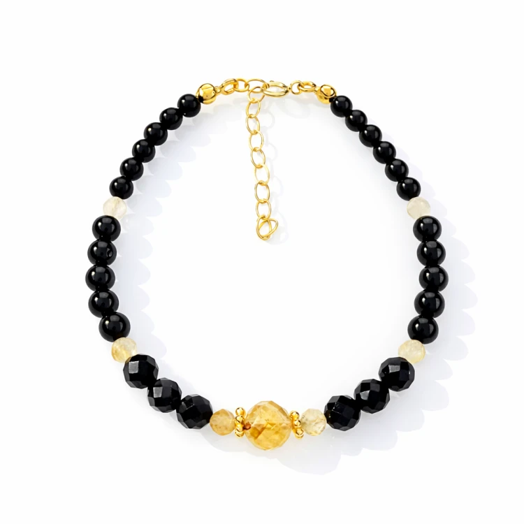 złota bransoletka czarny turmalin cytryn szczęscie ochrona.png