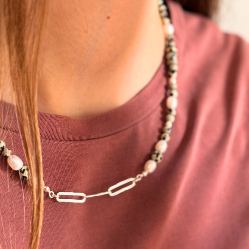 srebrny naszyjnik perła jaspis dalmatyński.png