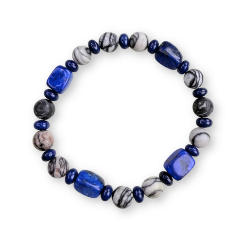 Bransoletka z lapis lazuli, granatowego jadeitu i jaspisu.png