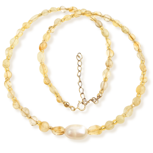 choker naszyjnik cytryn talizman obfitość 40 cm pozłacane srebro 925.png