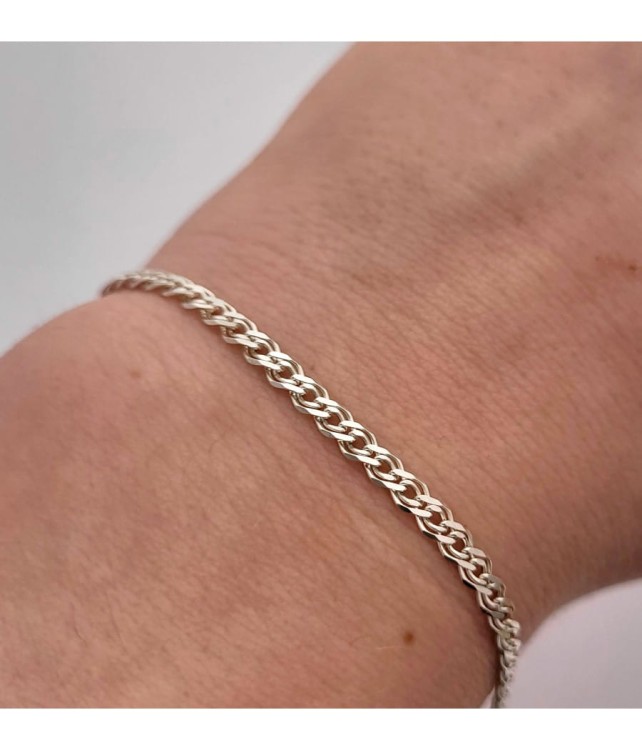 Wyjątkowa Minimalistyczna Srebrna Bransoletka Basic