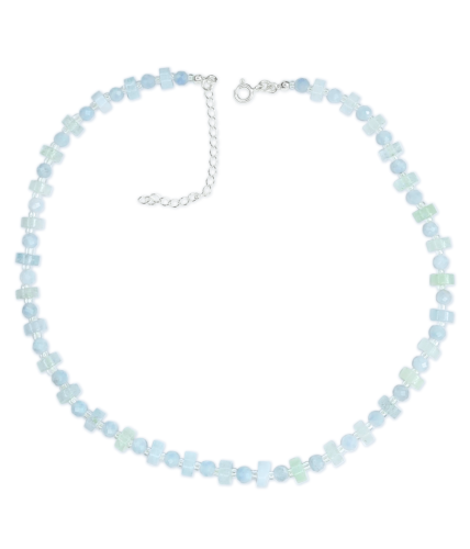 Srebrny Naszyjnik z Akwamarynem - Harmonia i Spokój