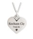 Srebrny Naszyjnik Serduszko z grawerem
