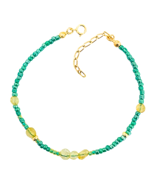 GREEN DREAM - bransoletka z kamieniami