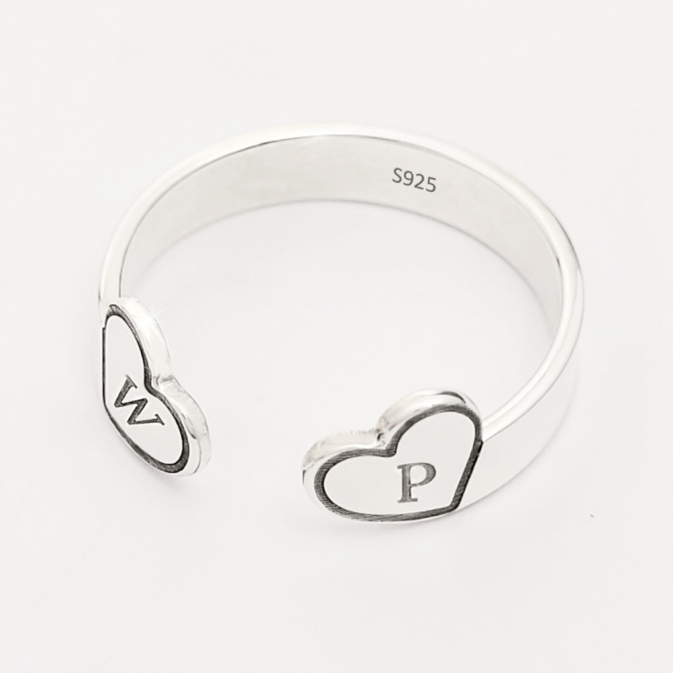 Pierścionek Serca - Wyjątkowy 925 Symbol Miłości i Bliskości.png