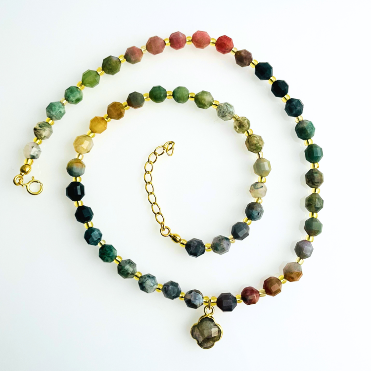 Pozłącany naszyjnik agat indyjski labradoryt.png